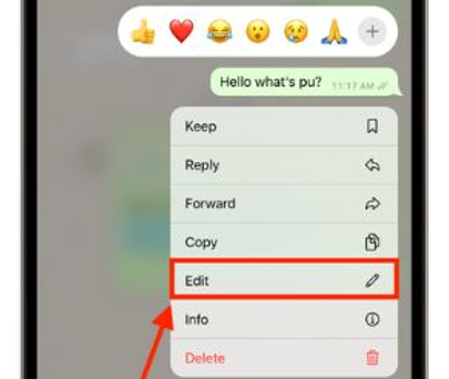 WhatsApp怎么编辑已经发送过的信息？